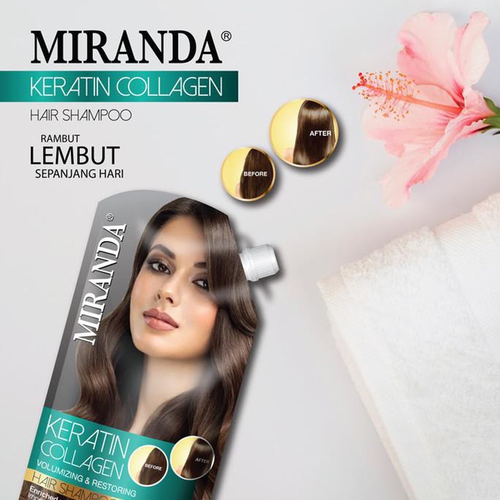 ❤ BELIA ❤ MIRANDA Keratin Series | Protein Collagen | Smoothing Spray 50ml | Shampoo Conditioner 100ml | Hair Treatment 2x25ml | BPOM