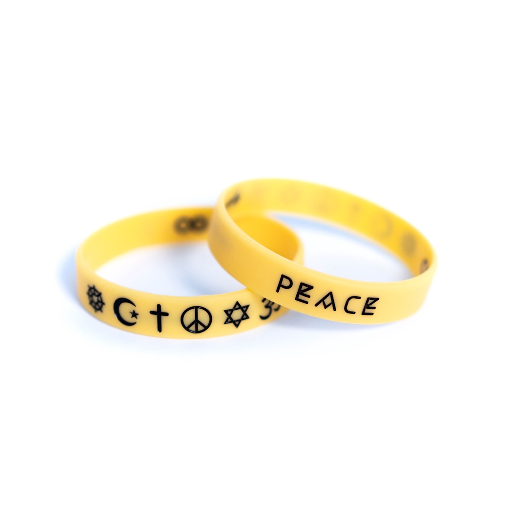 PEACE - Kuning GLOW | Gelang Karet Silicone by Embracelet