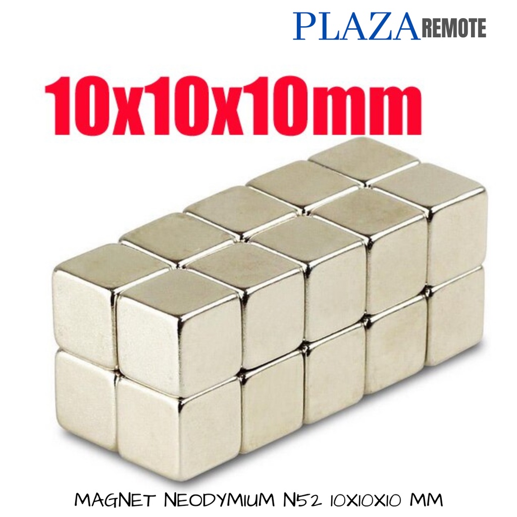 STRONG MAGNET NEODYMIUM KOTAK N52 NdFeB SQUARE 10X10X10