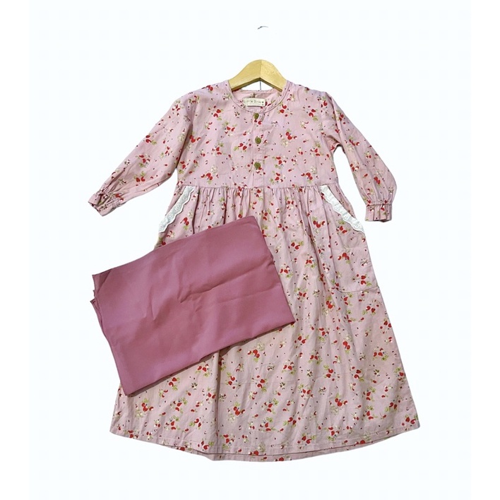 Preloved Little DITSY Set Gamis baju muslim anak dress piyama daster anak perempuan girls pashtan pa