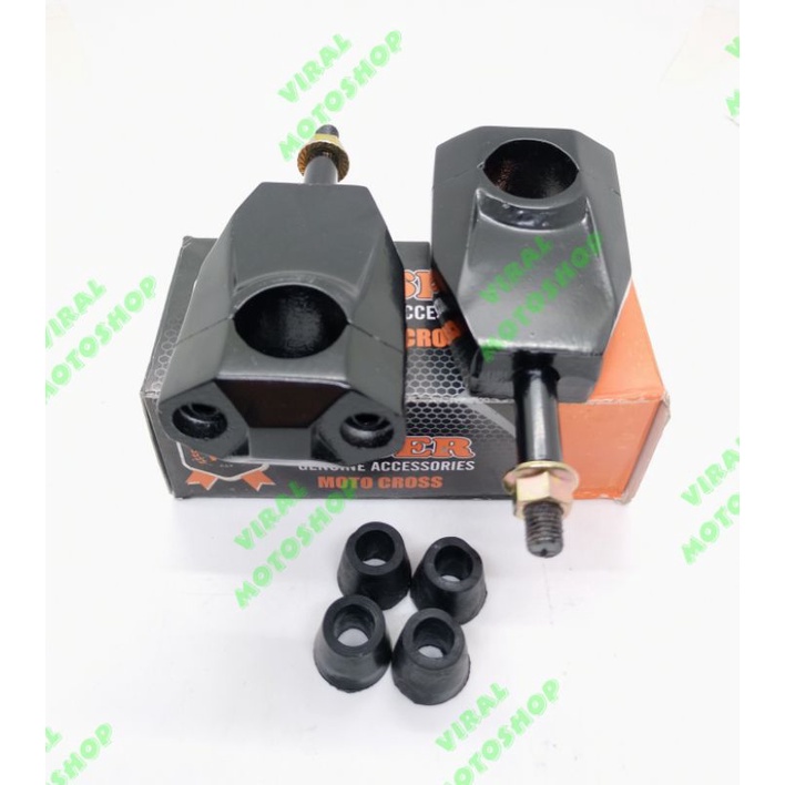 DUDUKAN RAISER STANG BESI BERAT CRF KLX DTRACKER BF KTM CB MT25 DLL