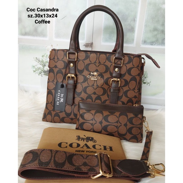 Coc Casandra  3 ruang  Top Handle  free dompet