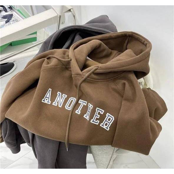 ANOTHER HOODIE SWEATER HOODIE WANITA BAHAN FLECEE