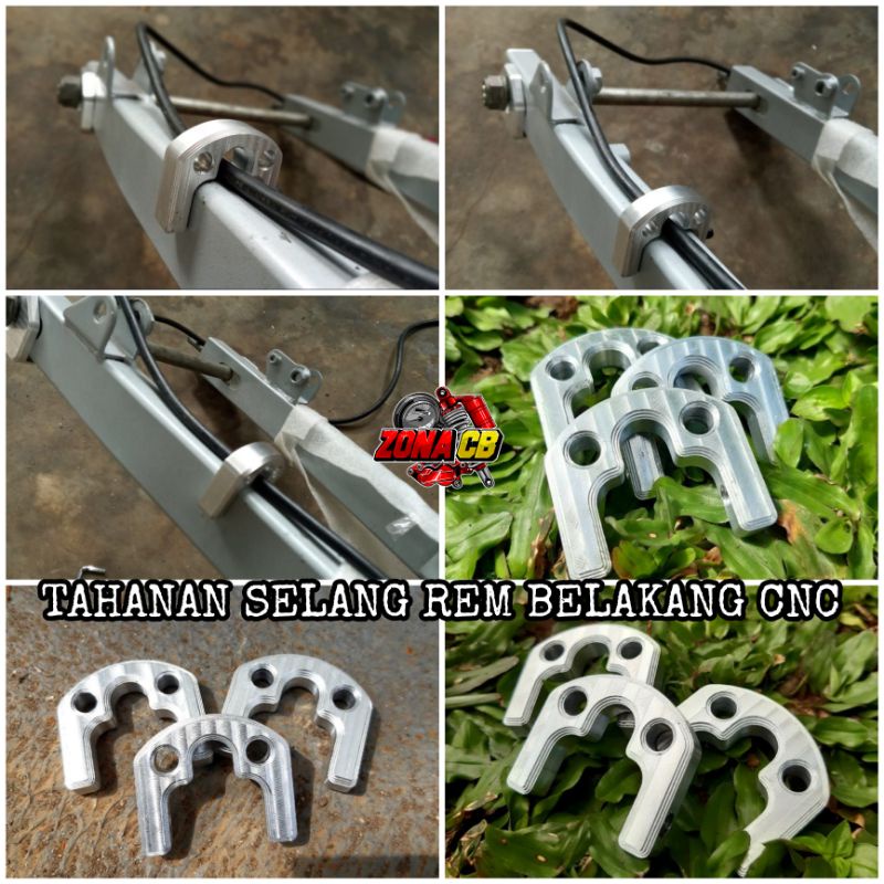 BREKET SELANG REM BELAKANG CNC / BRACKET SELANG REM BELAKANG CNC arumi / breket tahanan selang rem b