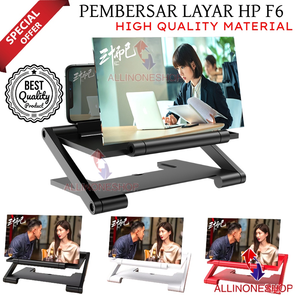 ALAT PEMBESAR LAYAR HP F6 / PEMBESAR LAYAR HP 3D / ENLARGED SCREEN SMARTPHONE 3D