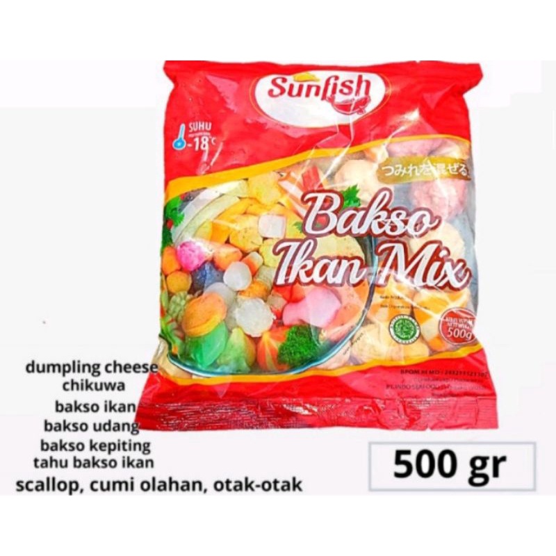 

sunfish bakso ikan mix 500gr