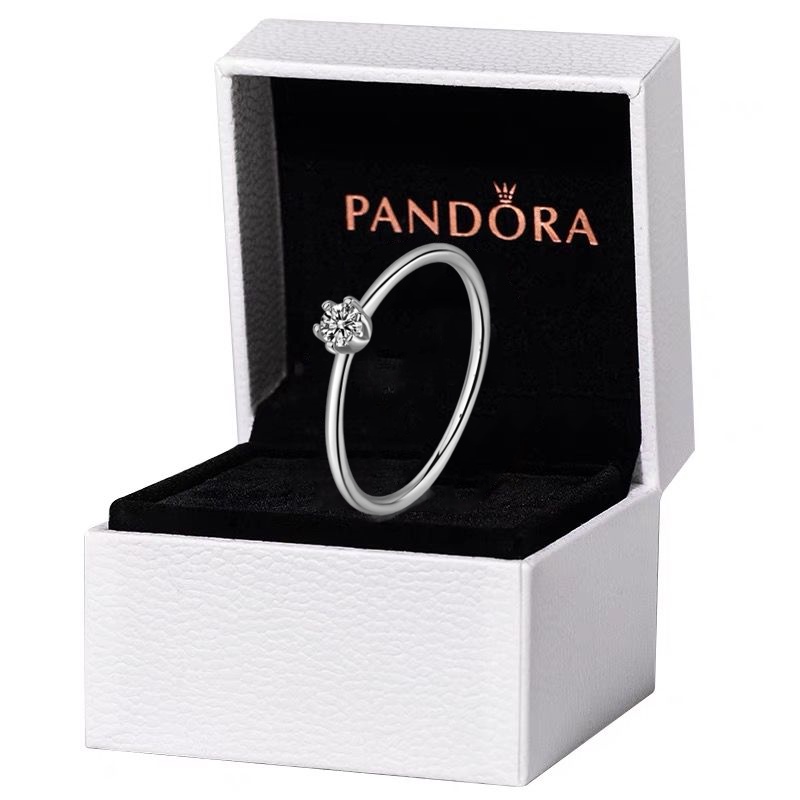 Pandora Cincin Emas 14K 1.25 Ct Solitaire Aksen Berlian Untuk Wanita