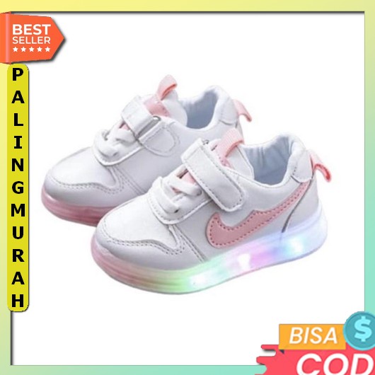 Sepatu Anak Remaja Wanita Perempuan Cewek/Sepatu Srs Anak Tk Sd Smp Wa [Tokobig] Jezy Sepatu Led Ana