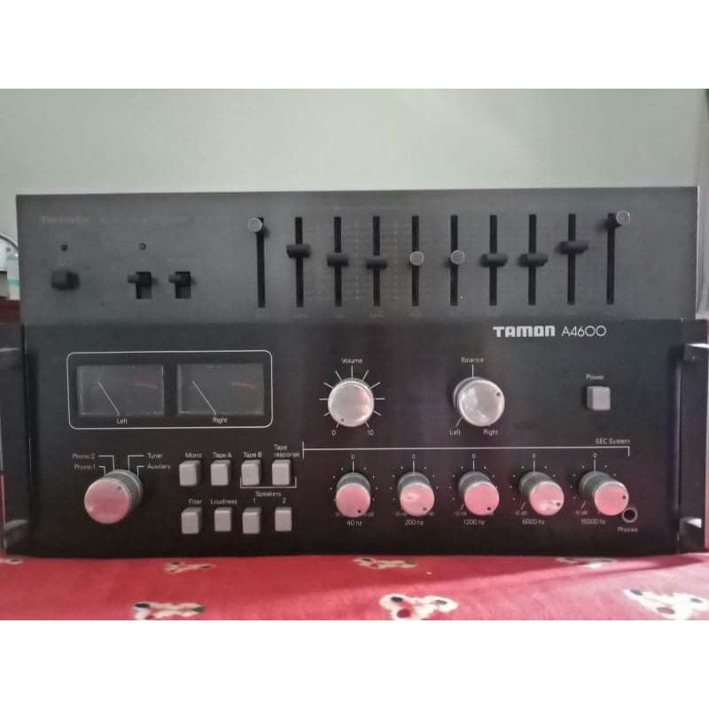 Amplifier Tamon A4600 + Equalizer Technics