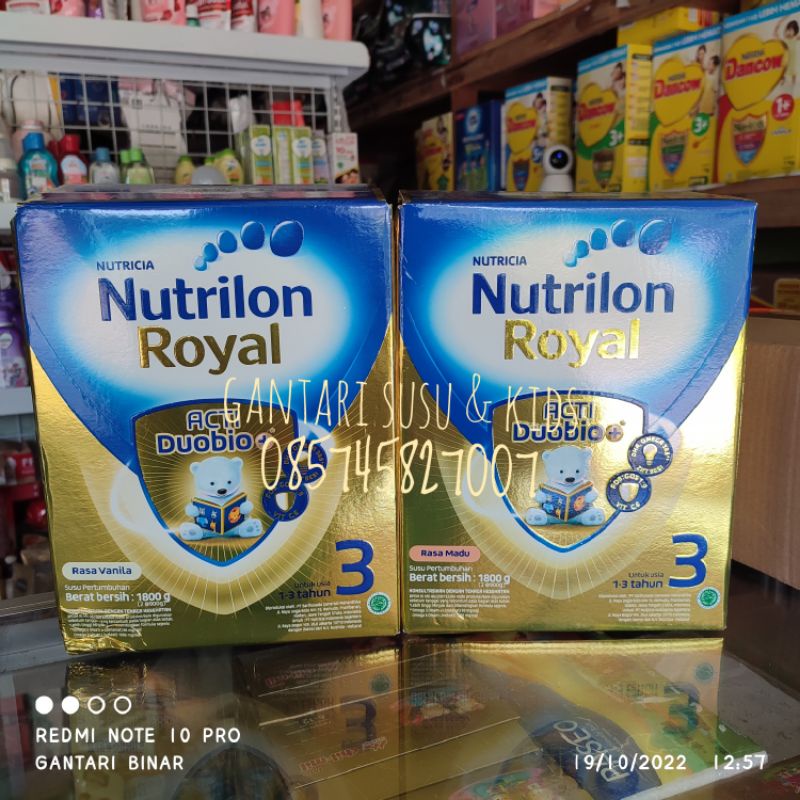 Nutrilon Royal 3 1800gr Madu Vanila &amp; Nutrilon royal 4 1800 gr Madu Vanila