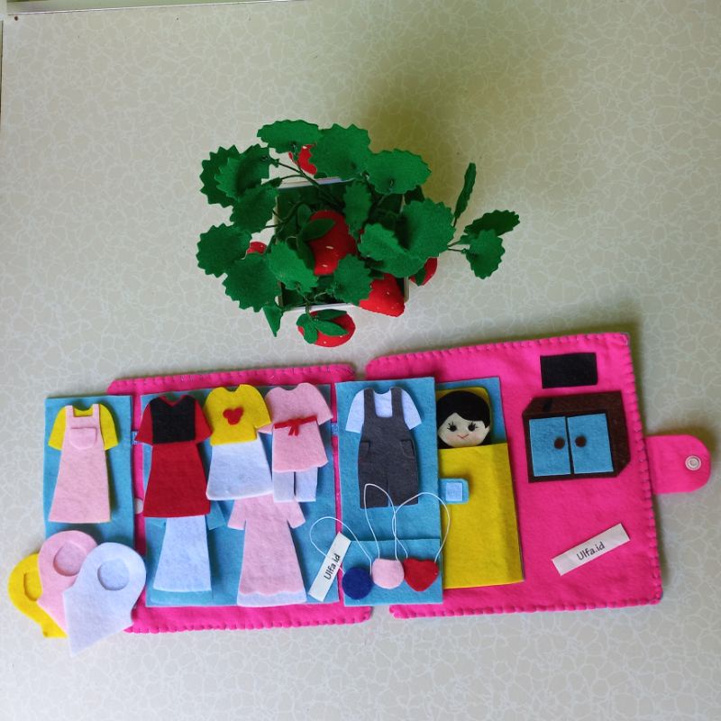 BONGKAR PASANG  part 2 / BP FLANEL / DRESS UP DOLL / DRESS UP HIJAB / DOLL HOUSE / BOOK ACTIVITY / M