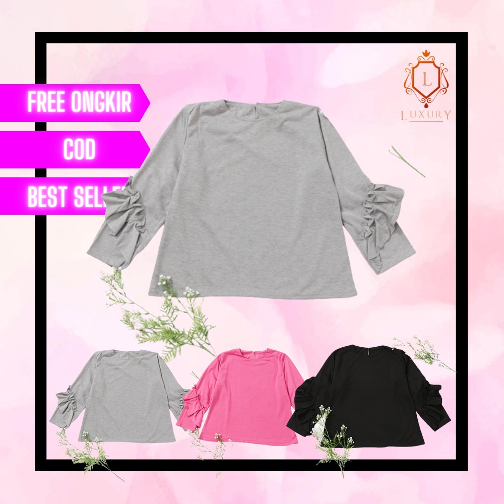 Atasan Murah Viral Model Wanita Arab Lengan Panjang Baju Syari Setelan Jumbo 2022 Kerja Blus Turkey 