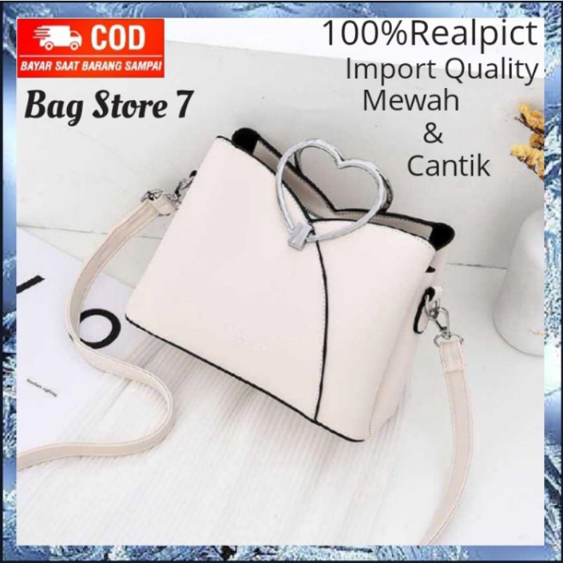 TAS CANTIK LOVE SELEMPANG WANITA CEWEK REMAJA PEREMPUAN TERBARU 2022 CUTE KECE LUCU KEREN BAGUS ELEG