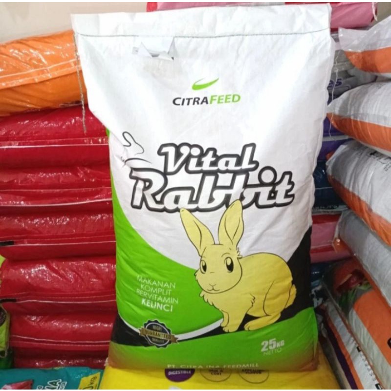 GRAB/GOJEK VITAL RABBIT 25KG / MAKANAN KELINCI/VITAL RABBIT