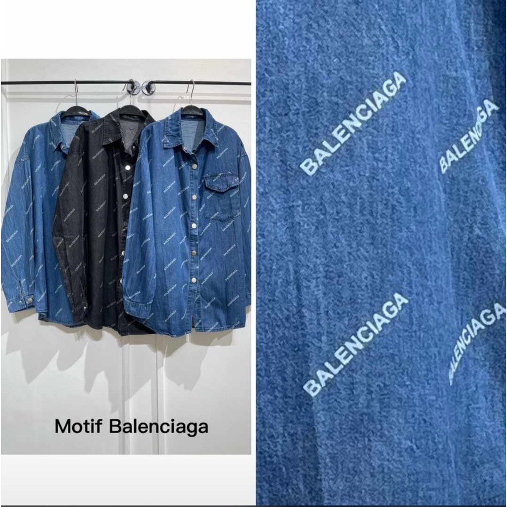 KEMEJA WANITA/Denim jeans kemeja