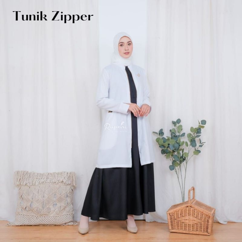 ATASAN TUNIK ZIPPER BY RIYANI