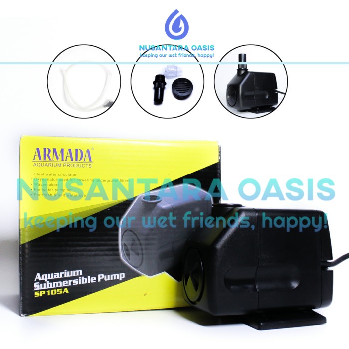 POMPA AIR CELUP AQUARIUM ARMADA SP 105 A SUBMERSIBLE PUMP SP 105A