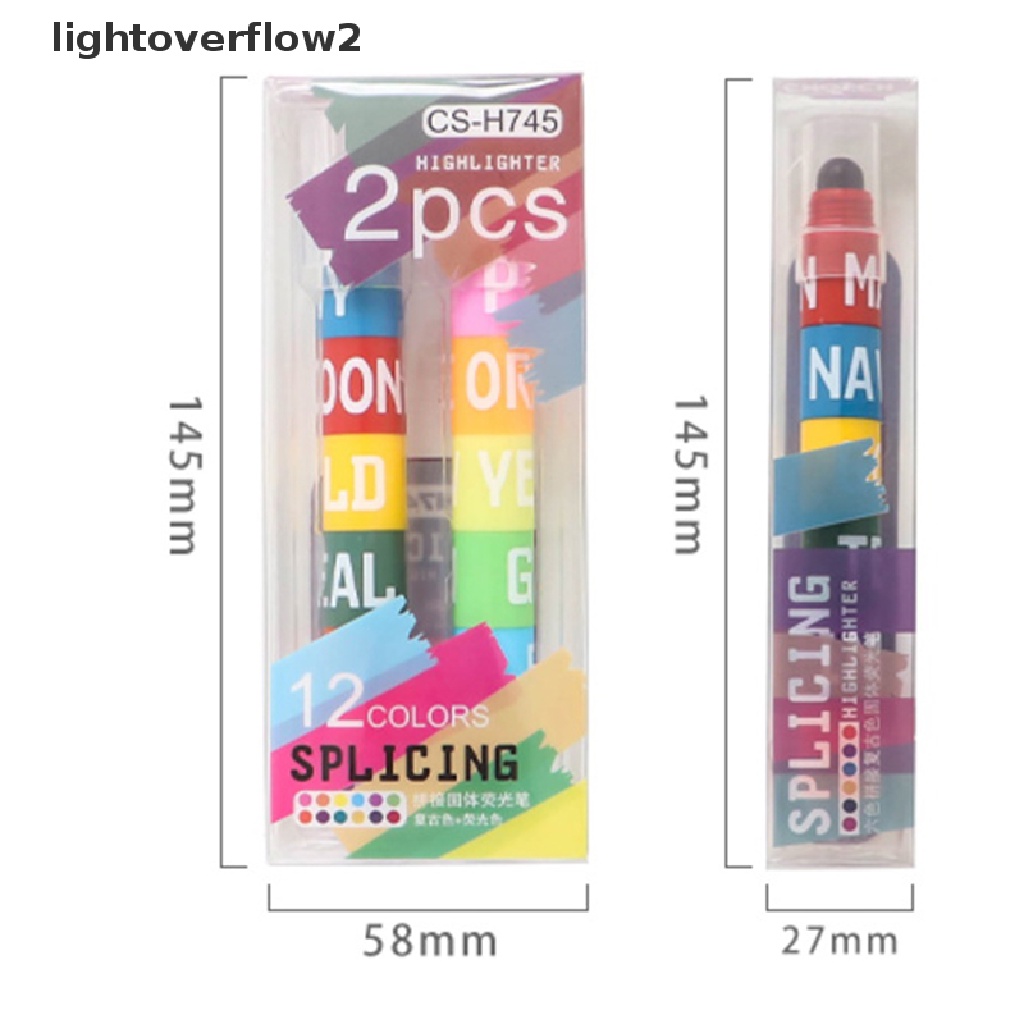 (lightoverflow2) Spidol 6 Warna Retro Untuk Penanda Jahitan