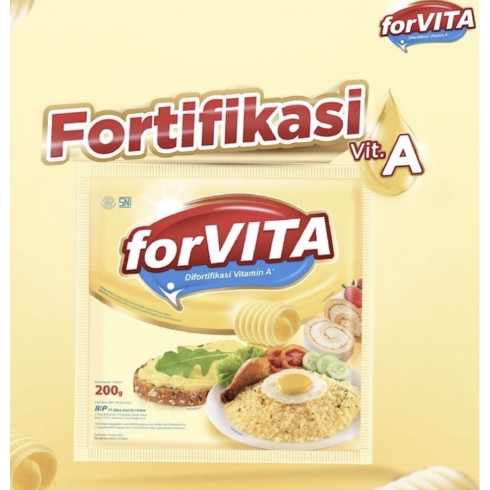 

MARGARIN FORVITA MARGARINE BUTTER MENTEGA 200 GR