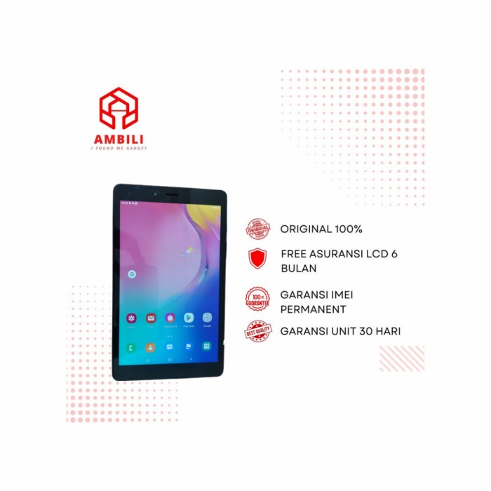 [Tablet/Tab/Pad] Samsung Galaxy Tab A T295 2/32 Bekas/Second Cuci Gudang Tablet / Ipad / Tab / Pad /