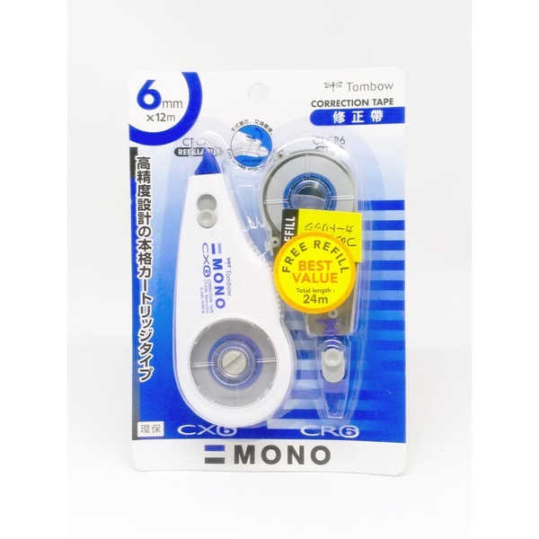 

Gramedia Bekasi - TOMBOW CORRECTION TAPE REFILLABLE + CT-CX6CR6 HNS