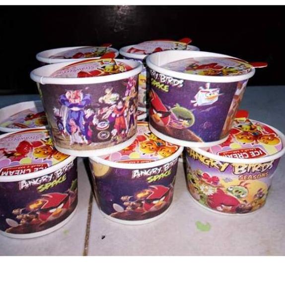 

Mari Dicoba CUP PAPER 50ml LENGKAP +TUTUP+SENDOK/CUP ESKRIM PAPER