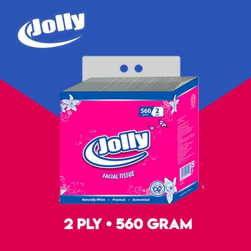 Jolly Facial Tissue Tisu Wajah Kiloan 2 Ply - 560 gr