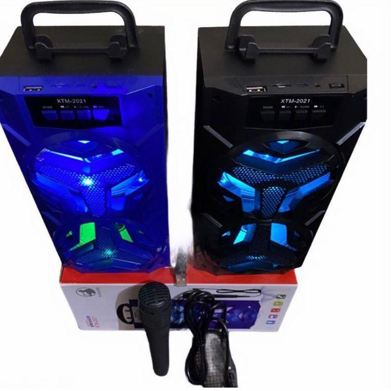 ed✮Best Produk✻➢ Speaker Bluetooth Portable XTM-2021 MH-36 BT Bonus Mic Speaker Karaoke Super Bass -
