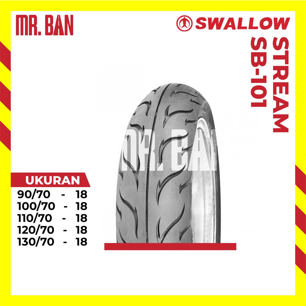 BAN MOTOR RING 18 SWALLOW STREAM SB-101 TUBLES 90/70 100/70 110/70 120/70 130/70 TL | JAPSTYLE