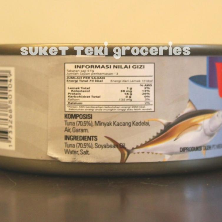 

Wow banget--Tuna Kaleng Vinisi Chunk Light in Oil 160 gr Kaleng Ready