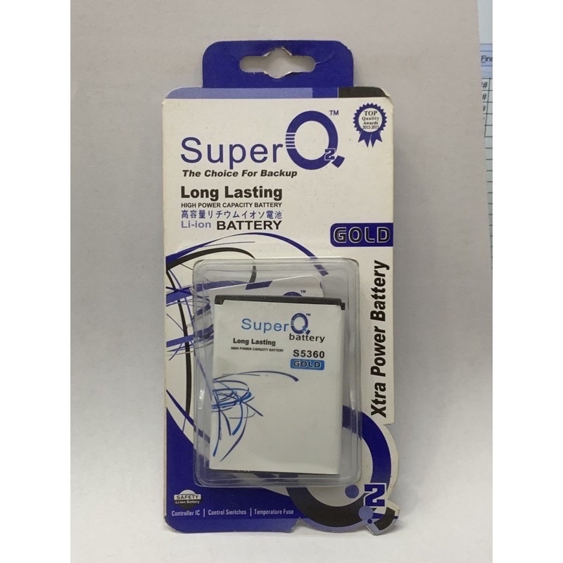 BATERAI SUPER Q2 GOLD SAMSUNG i5570, S5360, i8260, J1, C3303