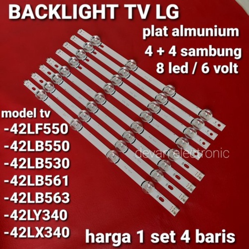 Dijual lampu led Backlight tv LG42LB550 backlight LG42lf550 backlight LG 42LB561 backlight LG 42LY34