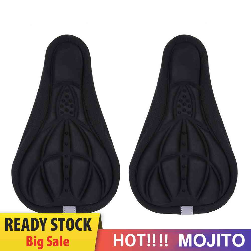 2pcs Cover Sadel Sepeda Gunung 3D Bahan Spons Lembut Ergonomis