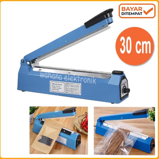 Impulse Sealer Plastik 30cm Mesin Press Plastik 30 cm