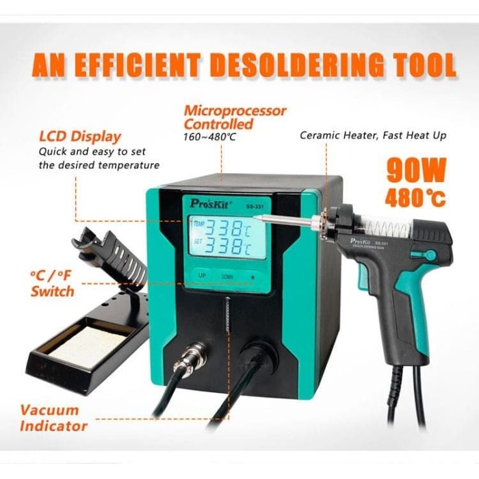 Proskit Ss-331B Lcd Desoldering Station / Solder Station Original