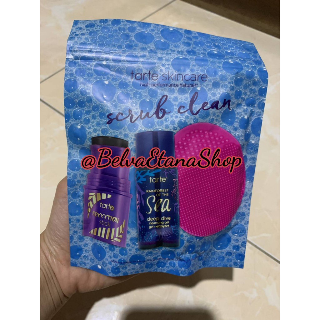 Tarte Scrub Clean Cleansing Set Pembersih Wajah Tarte Scrub Wajah