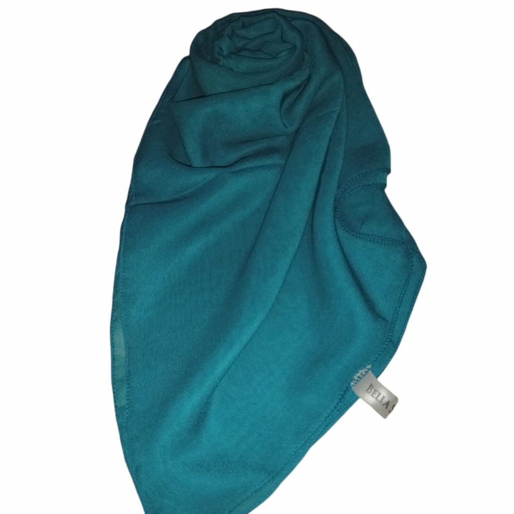 HIJAB SEGI EMPAT BELLA SQUARE / POLLYCOTTON 115cm x 115cm BIRU WARDAH PREMIUM TERMURAH