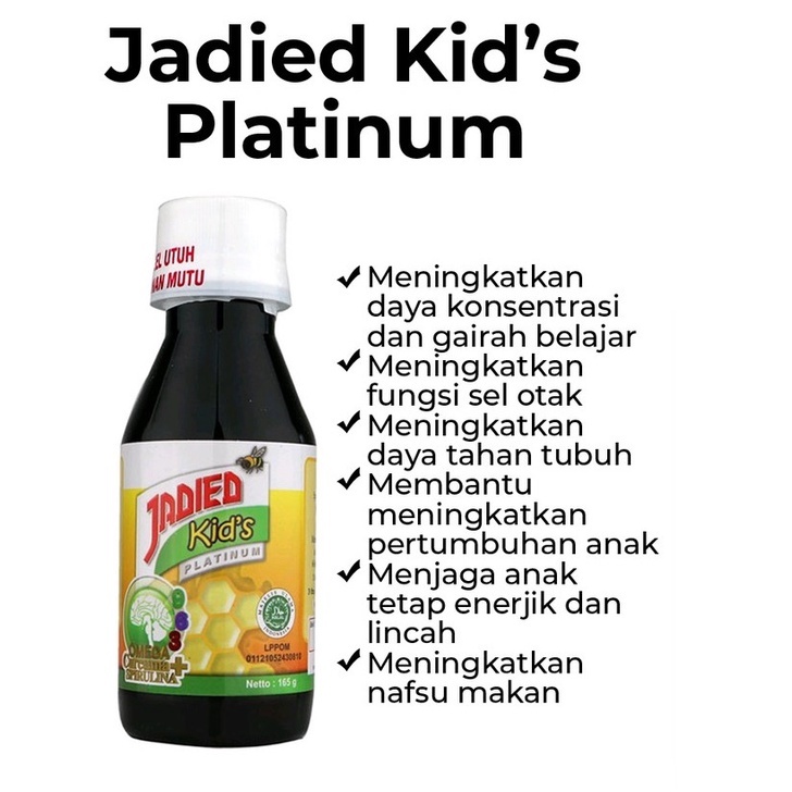 Madu Anak Jadied Kid Platinum Omega 369 Curcuma Pus spirulina - jadid
