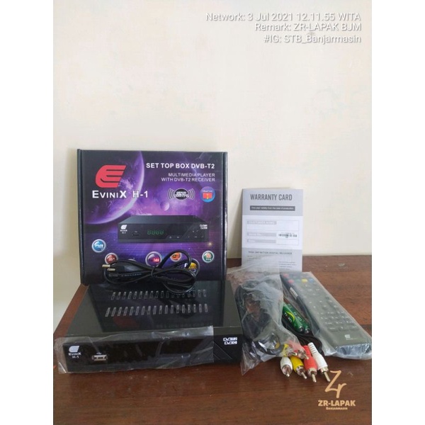 Set Top Box (STB) Evinix H1 DVB-T2 8MB AC/DC - Case Besi