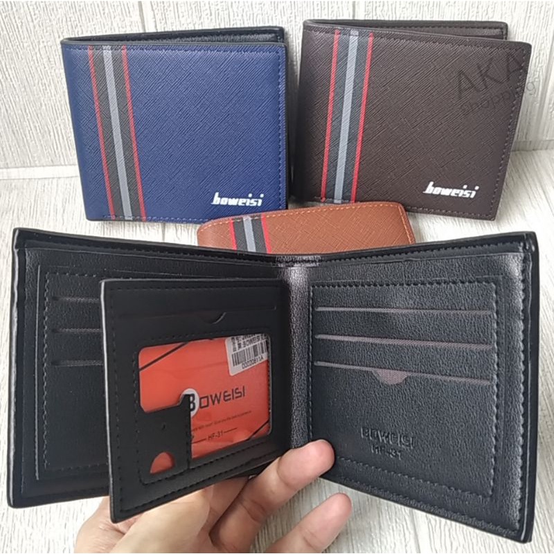 Dompet Lipat Pendek Pria Cowok JW01