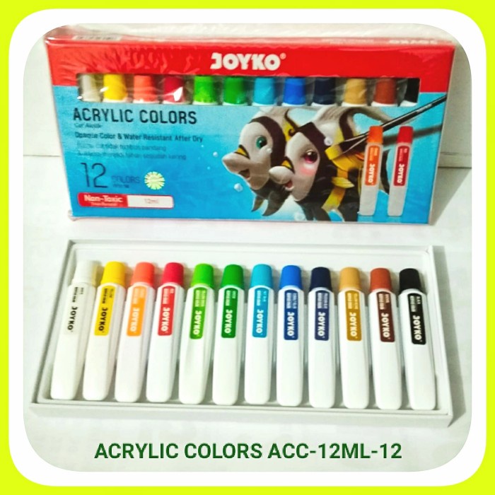 

Produk Cat Air Akrilik 12 Warna Joyko Acc-12Ml-12. Diskon
