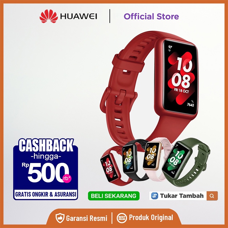 Original Huawei Band 7 / Huawei Band 7 Smart Band / Smartband Huawei Garansi Resmi / Jam Tangan
