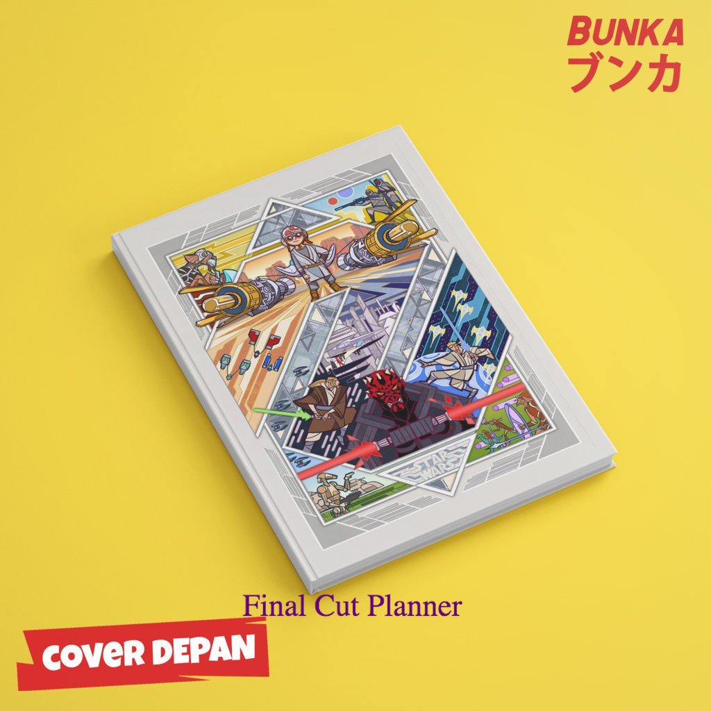 

Notebook Star Wars 4A Hardcover A5 Buku Tulis Catatan Note Agenda Planner .