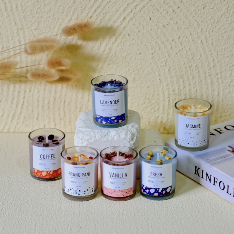 Natural Scented Candle 60 Gr. Lilin Aromaterapi Souvenir Hampers