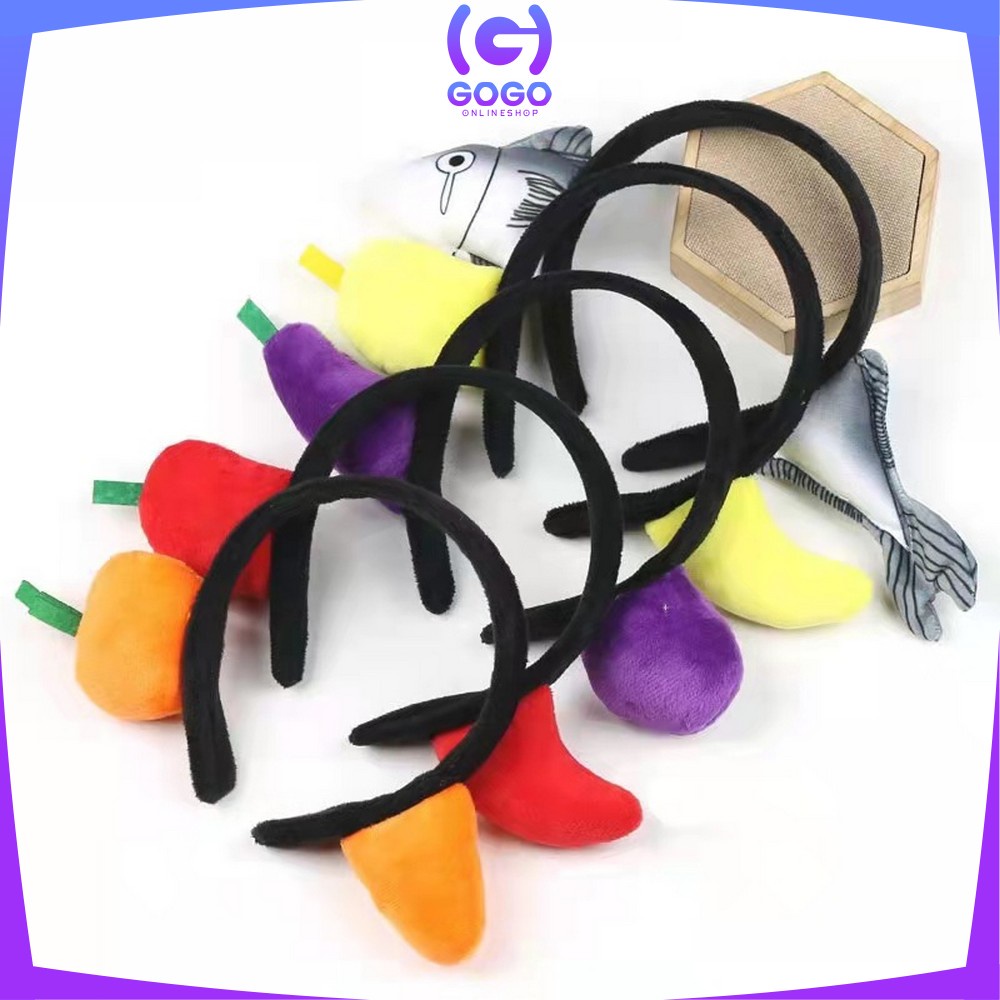 GOGO-C489 Bando Bentuk Ikan Wortel Akseskoris Rambut  Korean Style Wanita / Bando Cosplay Anak Perempuan Lucu / Bando Korea