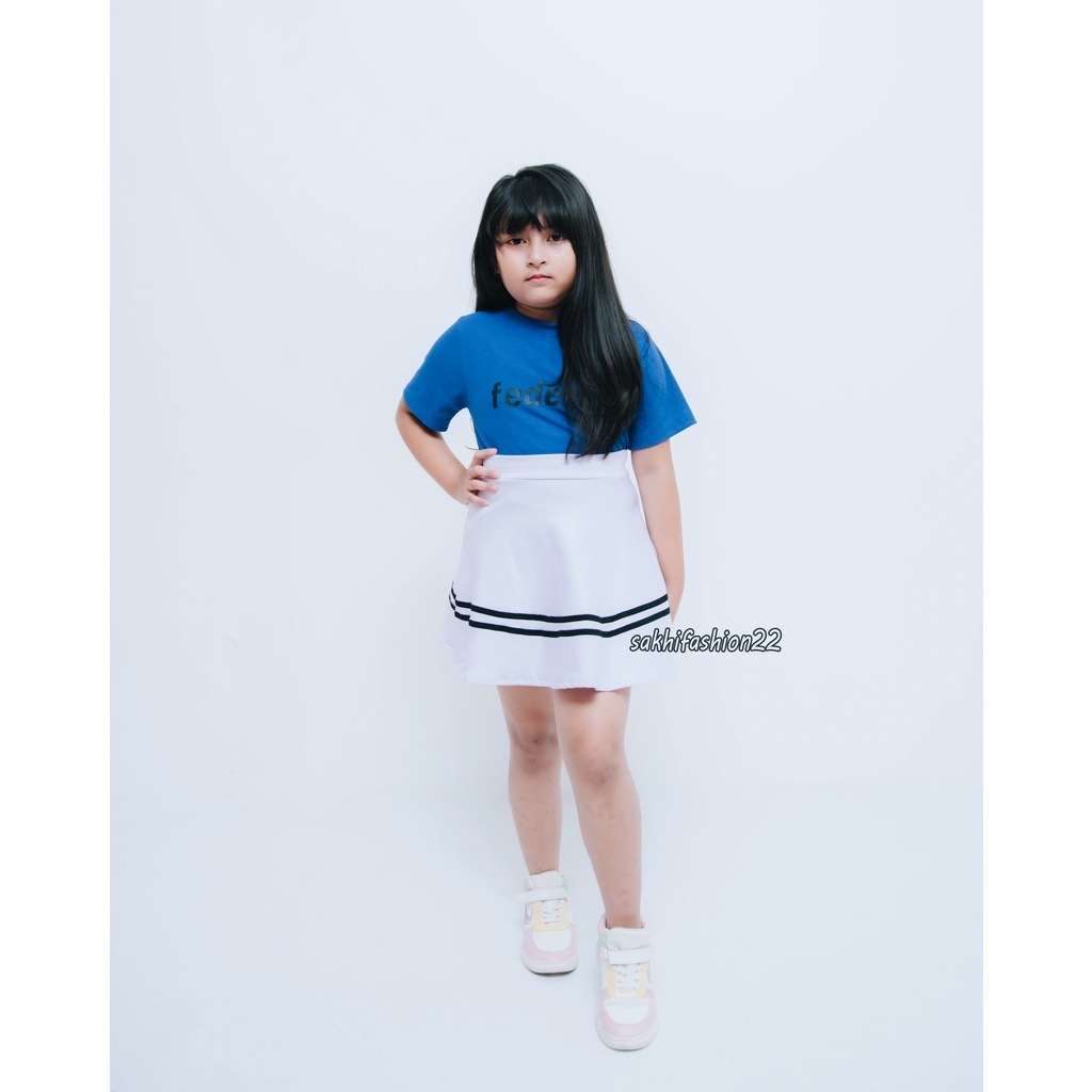 Rok Anak Perempuan Branded korea style Scuba premium 1-10 tahun