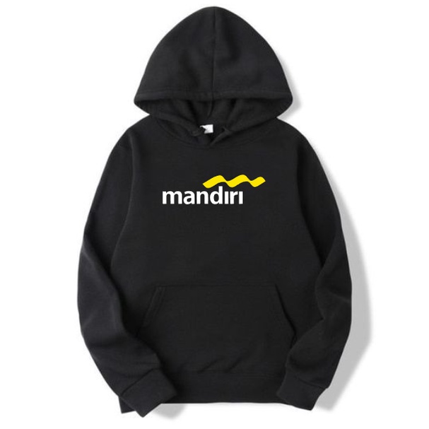 Jaket hoodie logo mandiri premium grosirsweterbandung