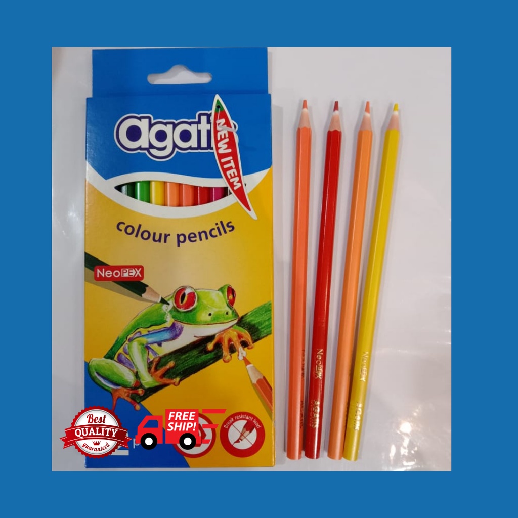 

Pensil Warna Murah Agatis Neopax 12 warna panjang