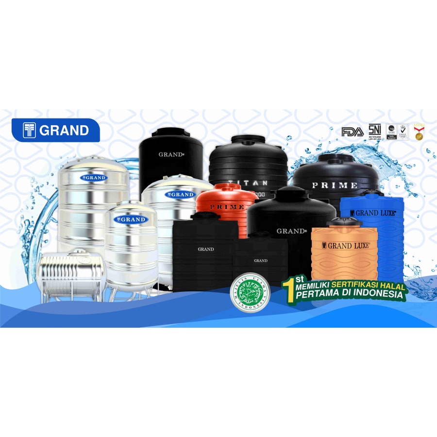 Toren Tangki Air Grand GTA 1200 Tangki Air 1200 L Tandon 100% Original