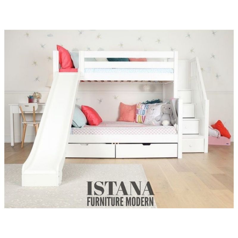 Tempat tidur tingkat anak - Dipan tingkat anak - Tempat tidur tingkat - Ranjang tingkat anak